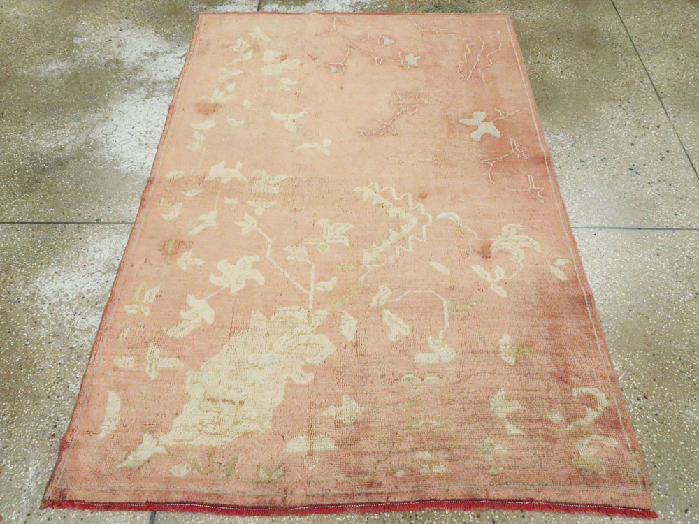 Antique Turkish Oushak Rug, No.25336 - Gss