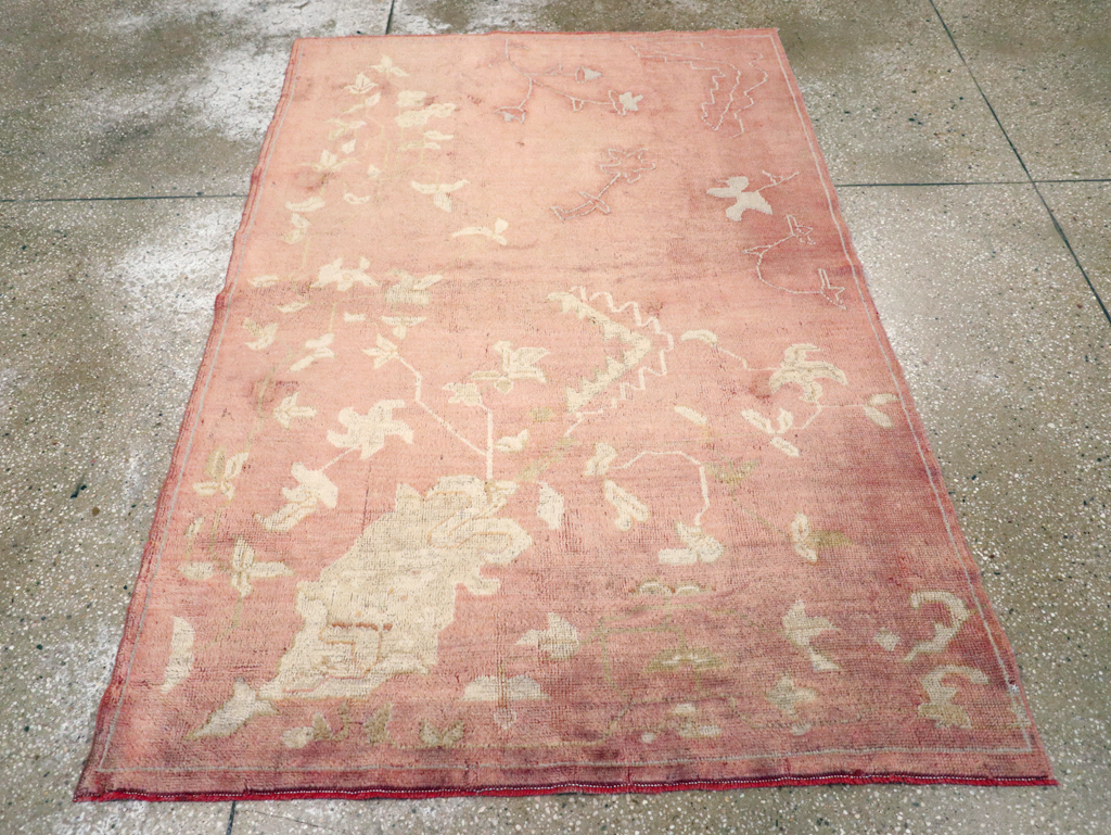 Antique Turkish Oushak Rug, No.25336 - Gss