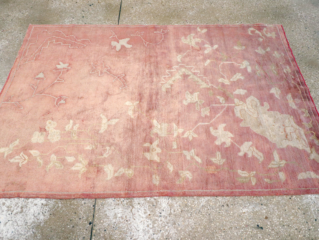 Antique Turkish Oushak Rug, No.25336 - Gss