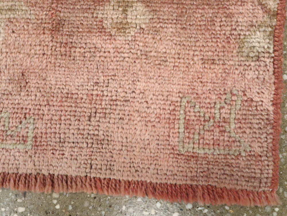 Antique Turkish Oushak Rug, No.25343 - Gss