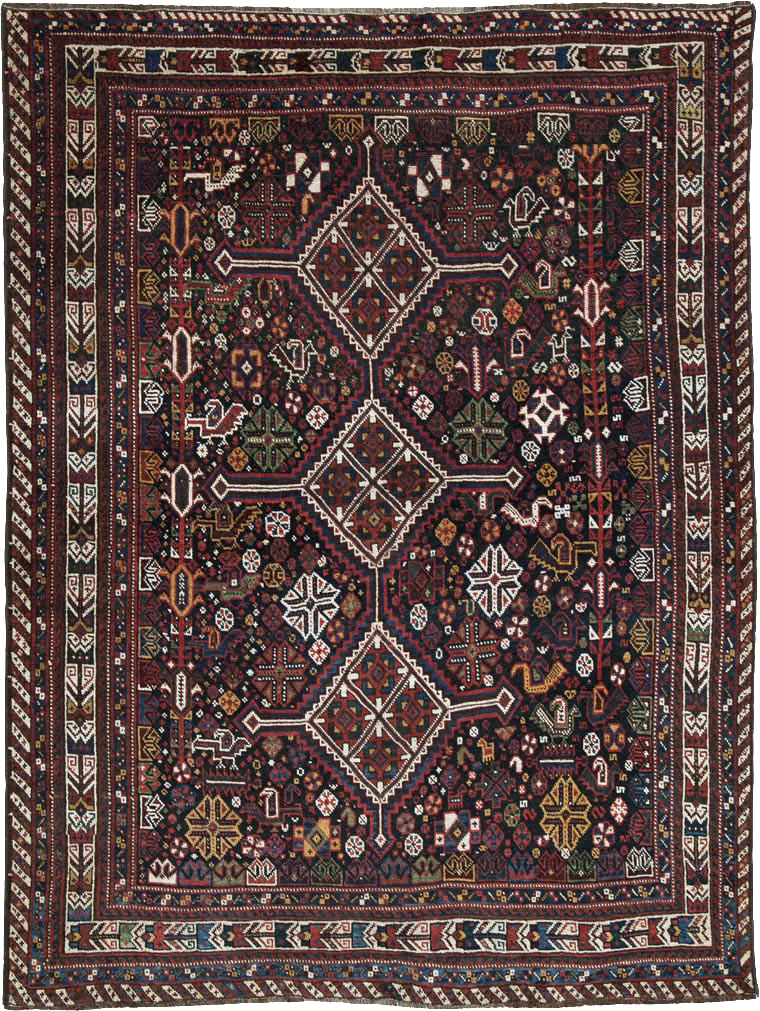 Vintage Persian Afshar Rug, No.25345 - Gss