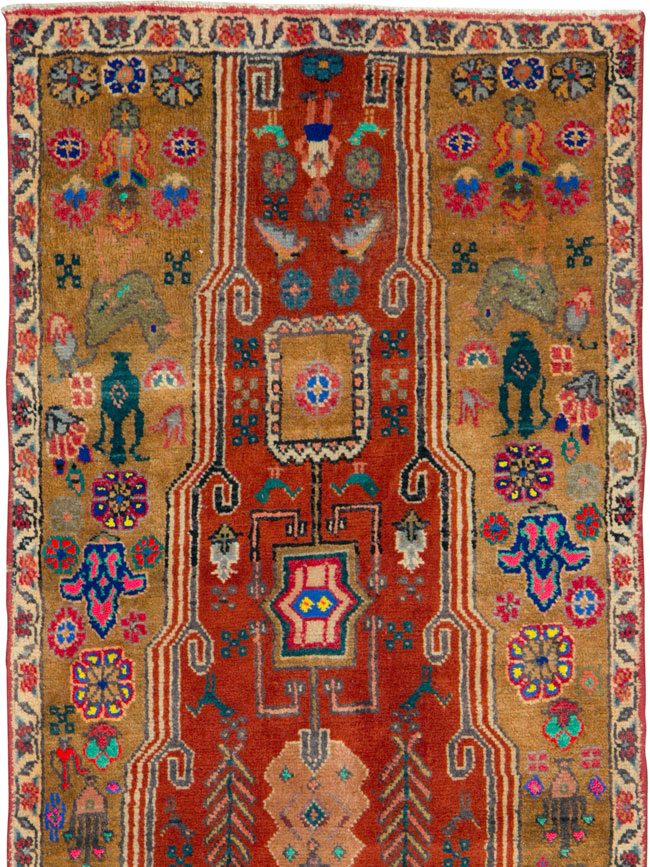 Vintage Persian Tabriz Runner, No.25348 - Gss