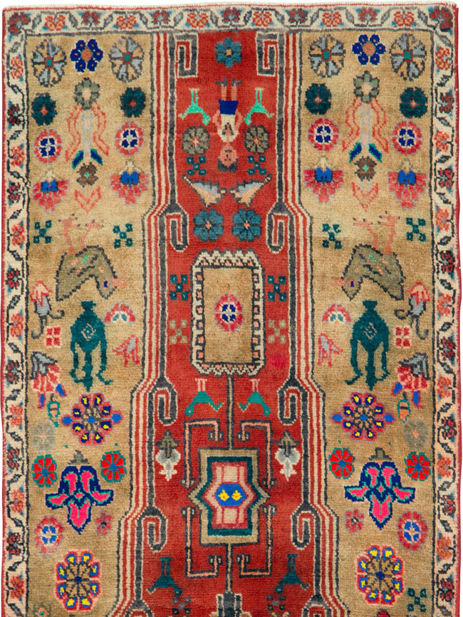 Vintage Persian Tabriz Runner, No.25348 - Gss