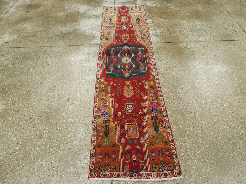 Vintage Persian Tabriz Runner, No.25348 - Gss