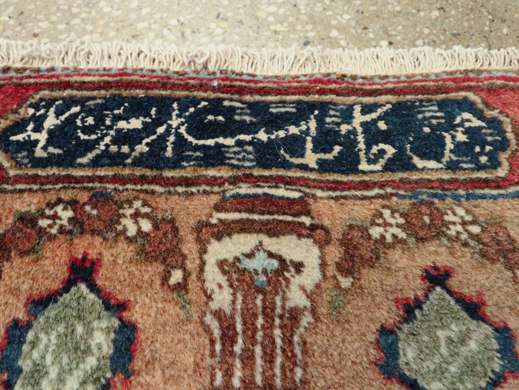 Vintage Persian Tabriz Pictorial Rug, No.25359 - Gss