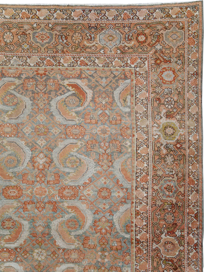 Antique Persian Malayer Room Size Carpet, No.25368 - Gss