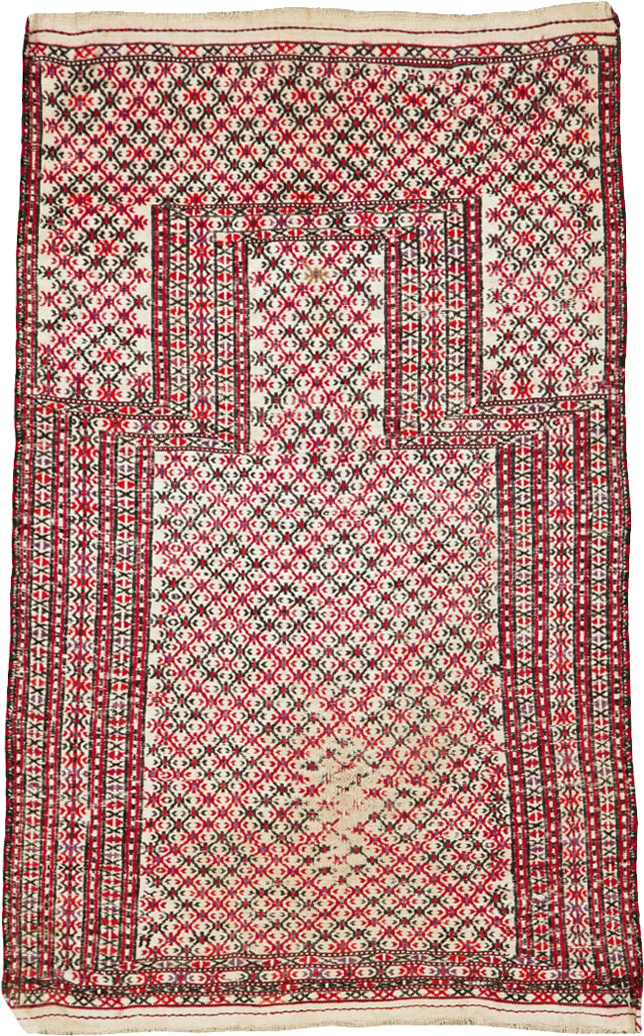 Antique Central Asian Turkoman Flatweave Kilim, No.25369 - Gss