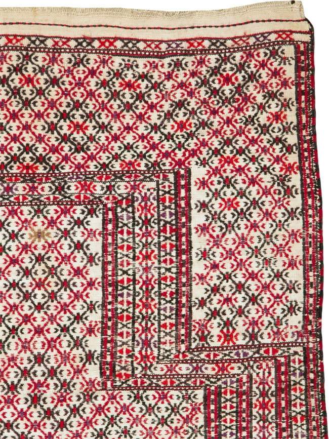 Antique Central Asian Turkoman Flatweave Kilim, No.25369 - Gss