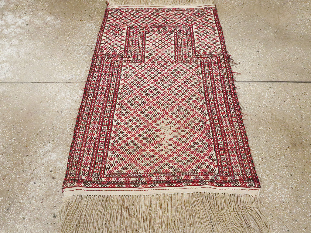 Antique Central Asian Turkoman Flatweave Kilim, No.25369 - Gss