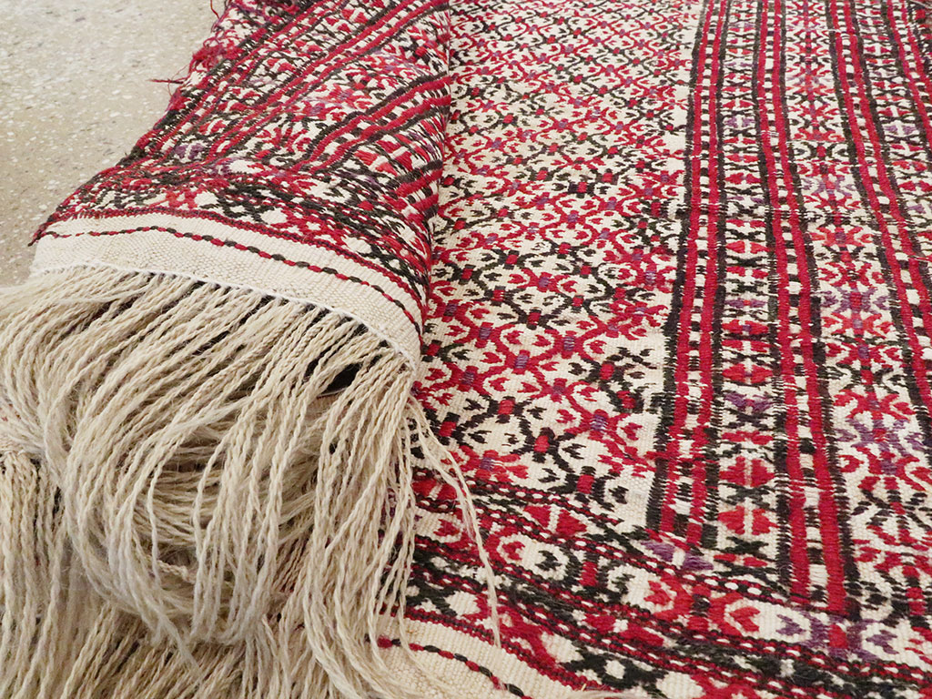 Antique Central Asian Turkoman Flatweave Kilim, No.25369 - Gss