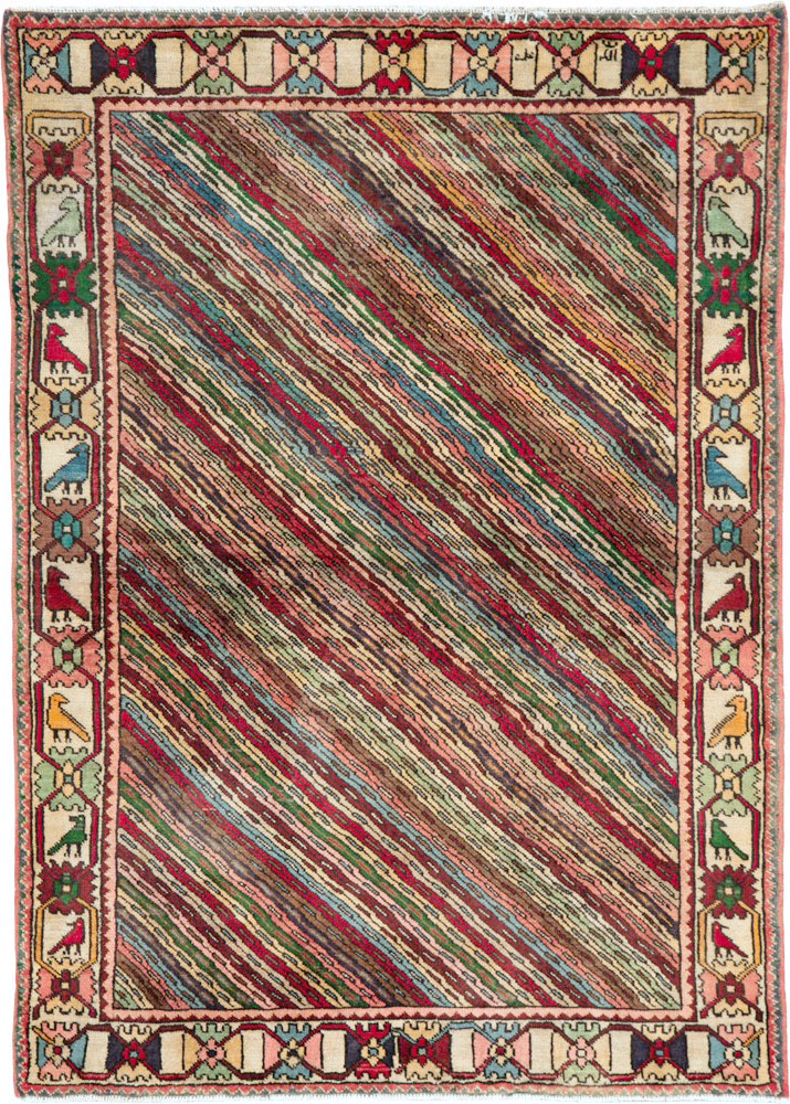 Vintage Persian Shiraz Rug, No.25379 - Gss