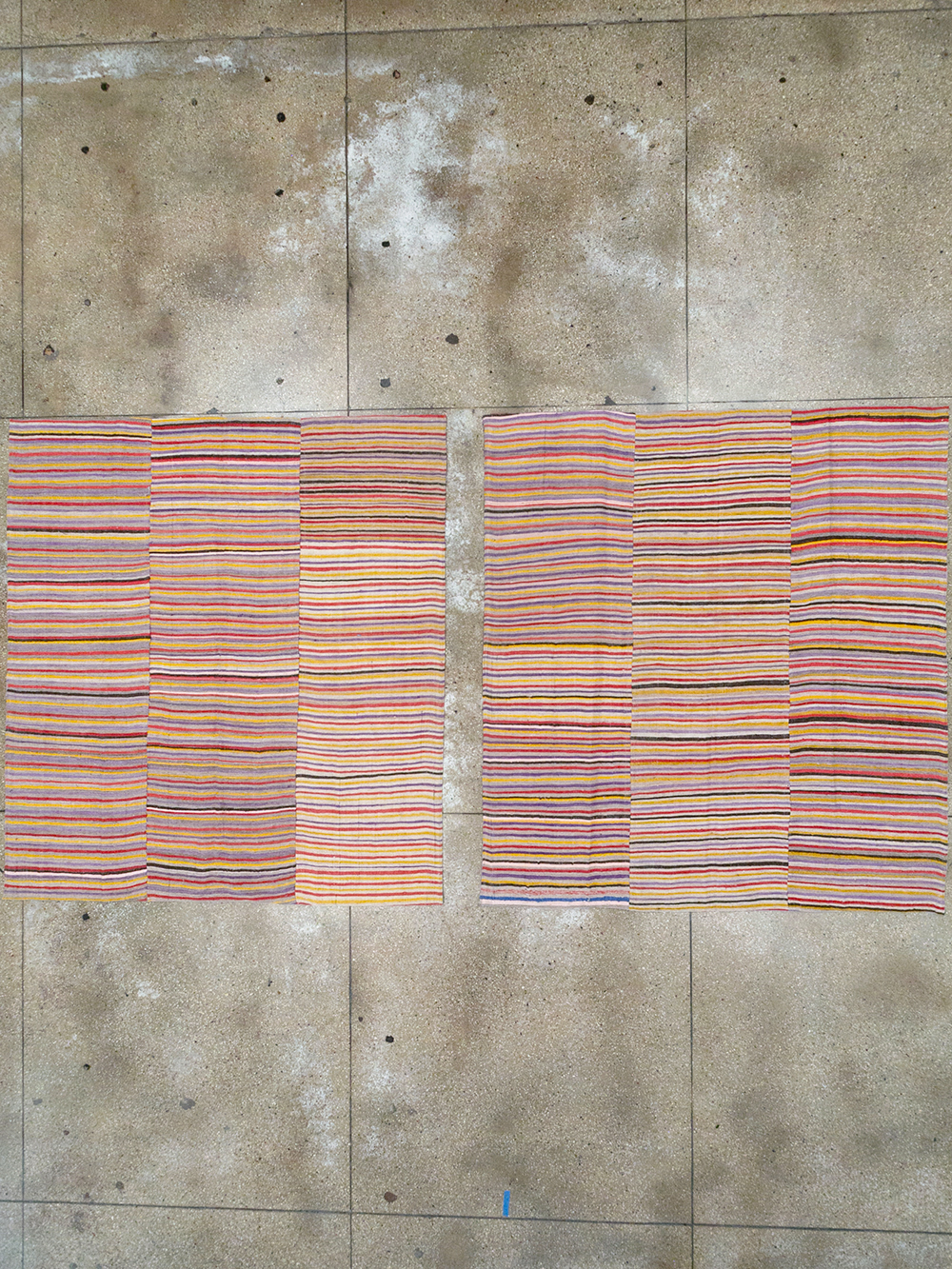 Vintage Persian Flatweave Kilim Square Accent Rug (Pair: 1 of 2), No.25381 - Gss