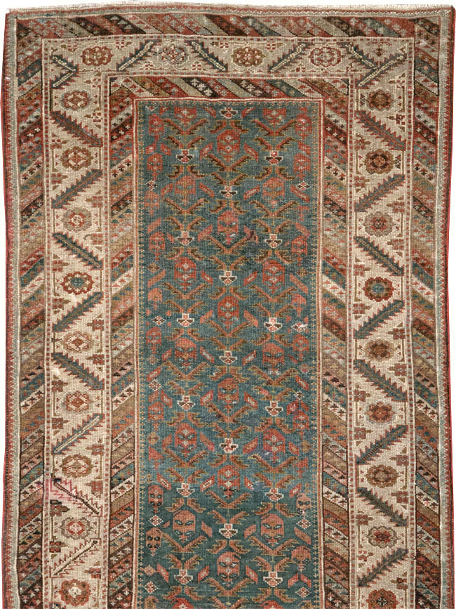 Antique Persian Malayer Long Runner, No.25389 - Gss