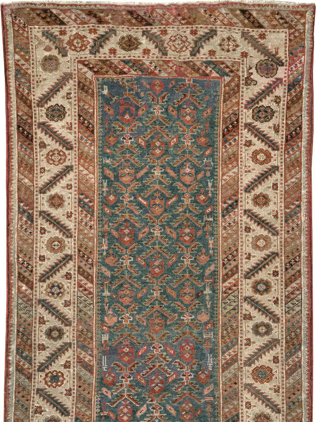Antique Persian Malayer Long Runner, No.25389 - Gss