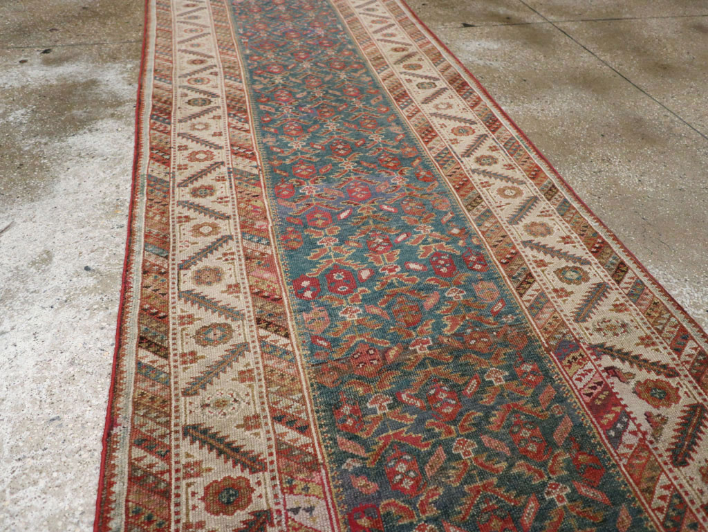 Antique Persian Malayer Long Runner, No.25389 - Gss