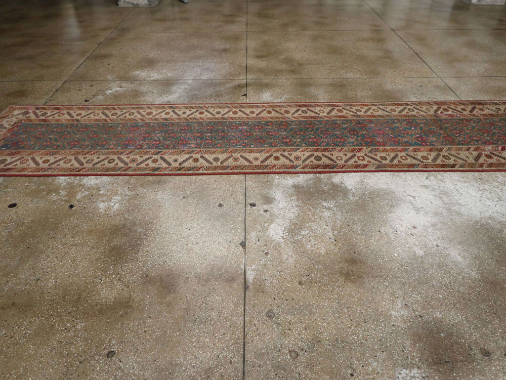 Antique Persian Malayer Long Runner, No.25389 - Gss