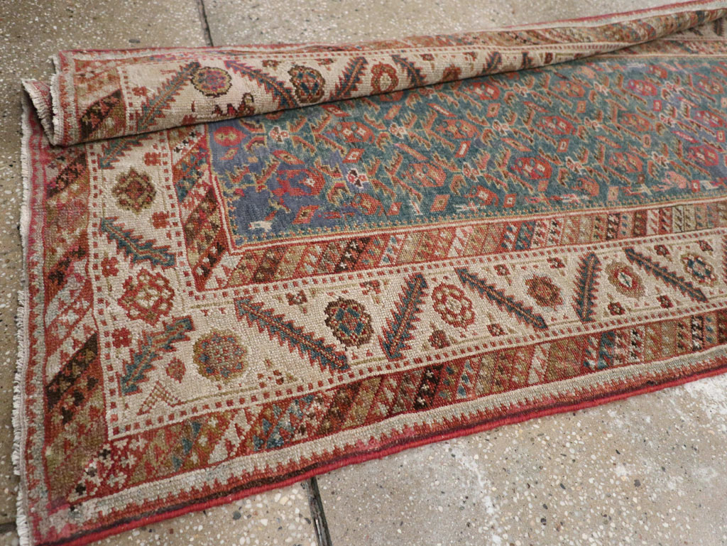 Antique Persian Malayer Long Runner, No.25389 - Gss