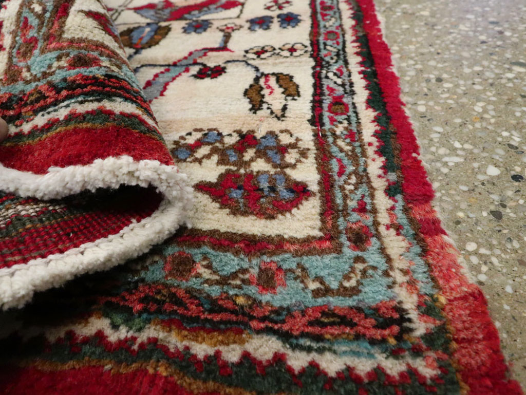 Vintage Persian Hamadan Pictorial Rug, No.25398 - Gss