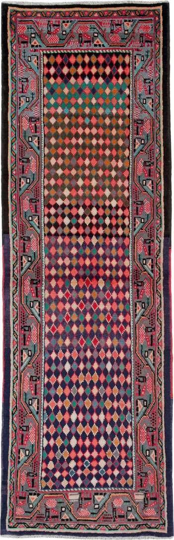 Vintage Persian Mahal Runner, No.25403 - Gss