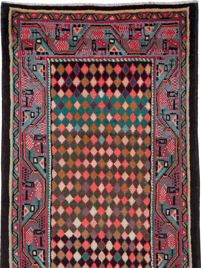 Vintage Persian Mahal Runner, No.25403 - Gss