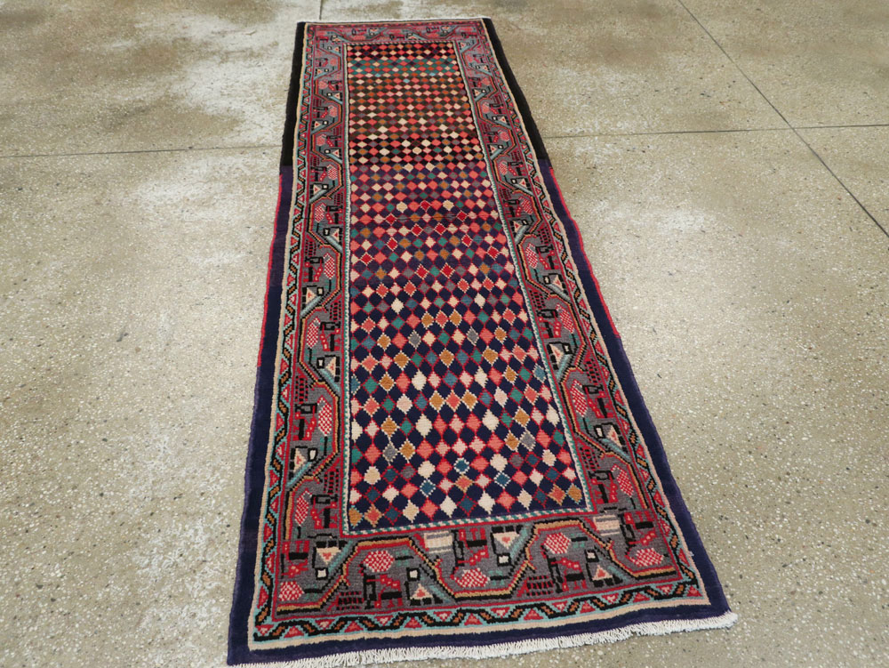 Vintage Persian Mahal Runner, No.25403 - Gss