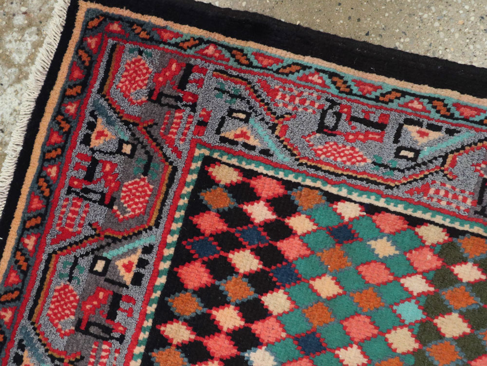 Vintage Persian Mahal Runner, No.25403 - Gss