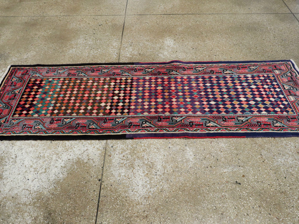 Vintage Persian Mahal Runner, No.25403 - Gss