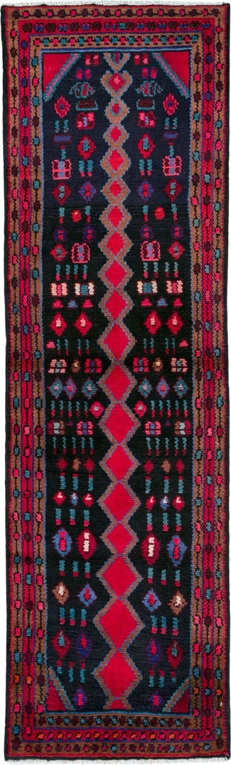 Vintage Persian Hamadan Runner, No.25404 - Gss