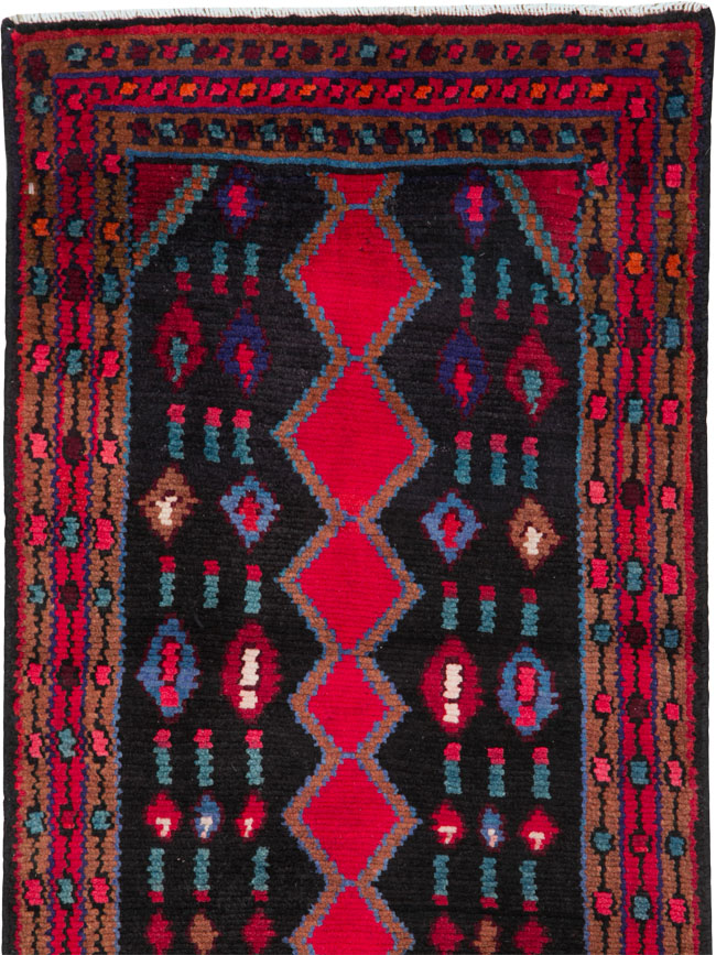 Vintage Persian Hamadan Runner, No.25404 - Gss