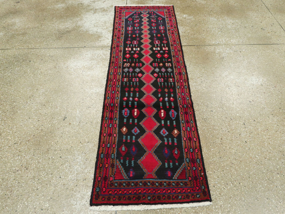 Vintage Persian Hamadan Runner, No.25404 - Gss