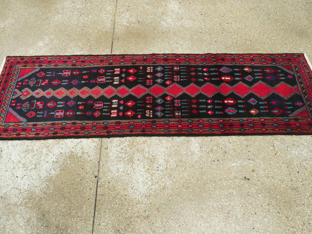 Vintage Persian Hamadan Runner, No.25404 - Gss