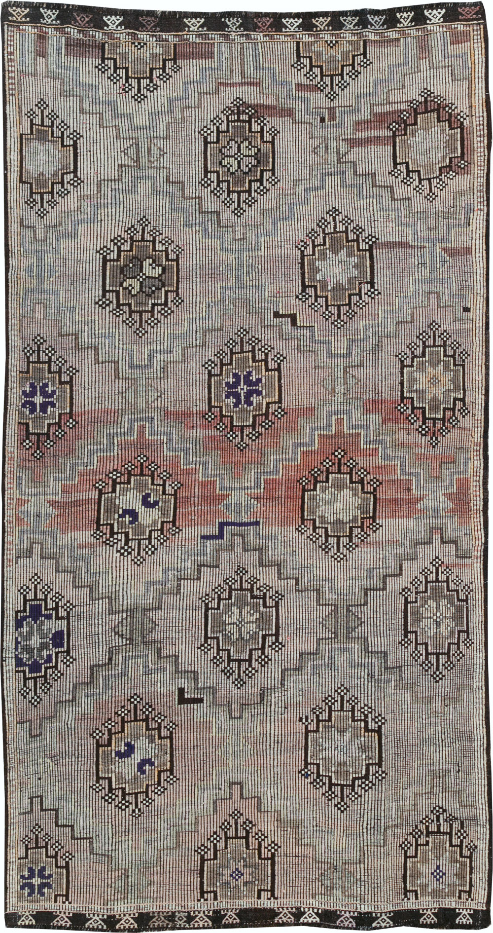 Vintage Turkish Flatweave, No.25410 - Gss
