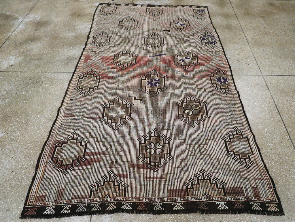 Vintage Turkish Flatweave, No.25410 - Gss