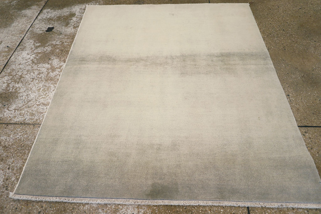 Vintage Persian Mashad Modernist Rug, No.25424 - Gss