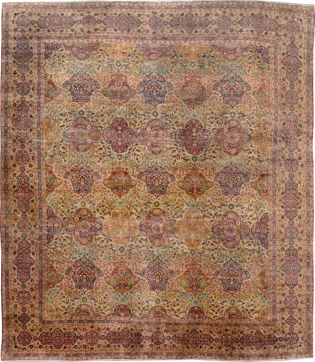 Antique Persian Lavar Kerman Oversize Carpet, No.25440 - Gss