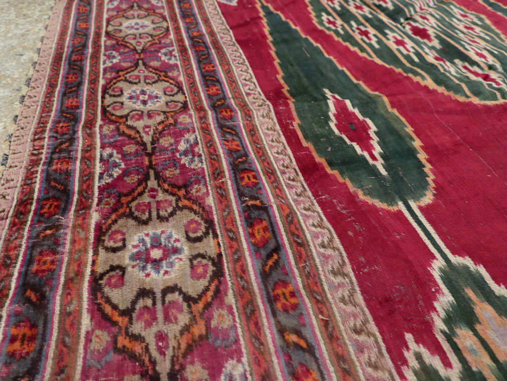 Antique Persian Yazd Silk Textile, No.25443 - Gss