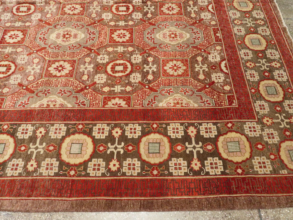 Contemporary Large Egyptian Carpet in the Khotan Style, No.25452 - Gss