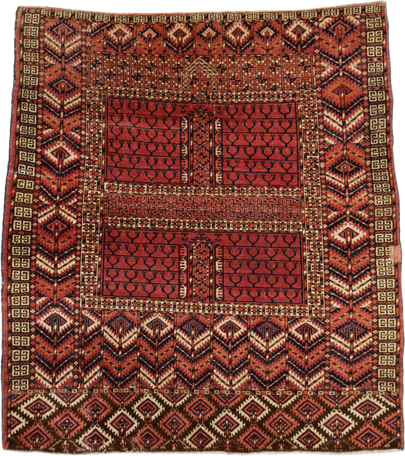 Antique Central Asian Tekke Rug, No.25460 - Gss