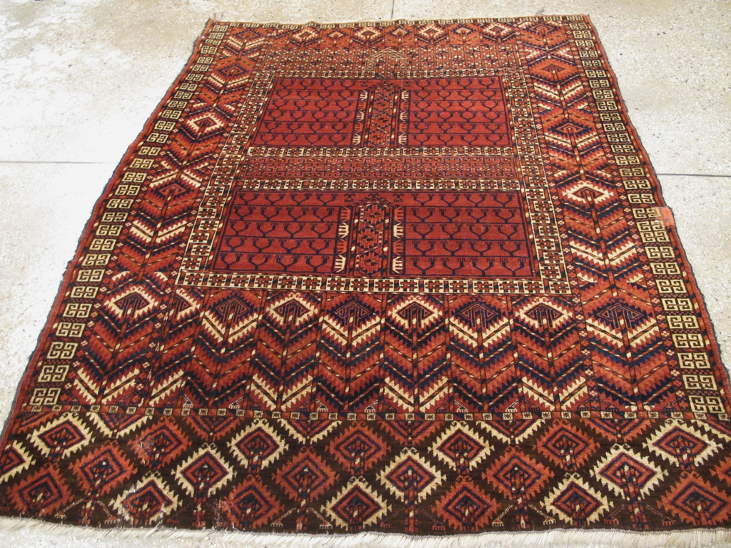 Antique Central Asian Tekke Rug, No.25460 - Gss