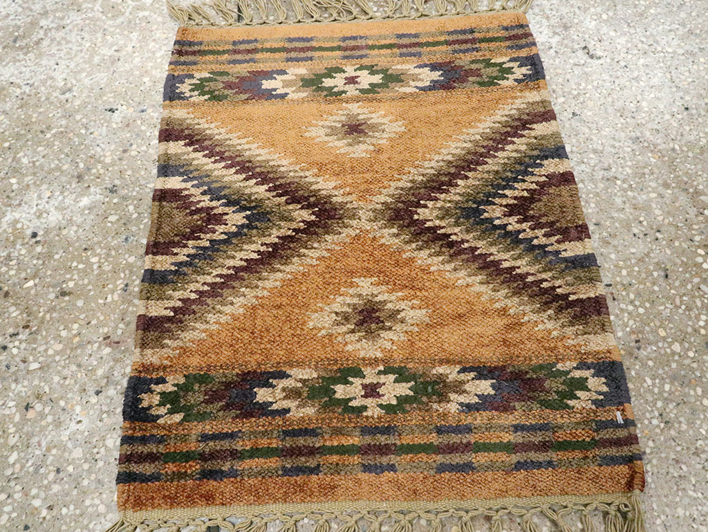 Vintage Indian Flatweave Kilim, No.25465 - Gss