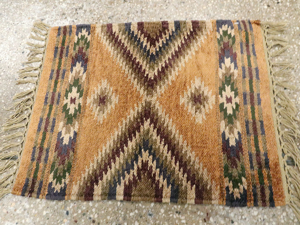Vintage Indian Flatweave Kilim, No.25465 - Gss