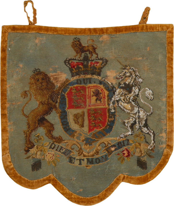 Antique English Needlepoint Tapestry, No.25467 - Gss