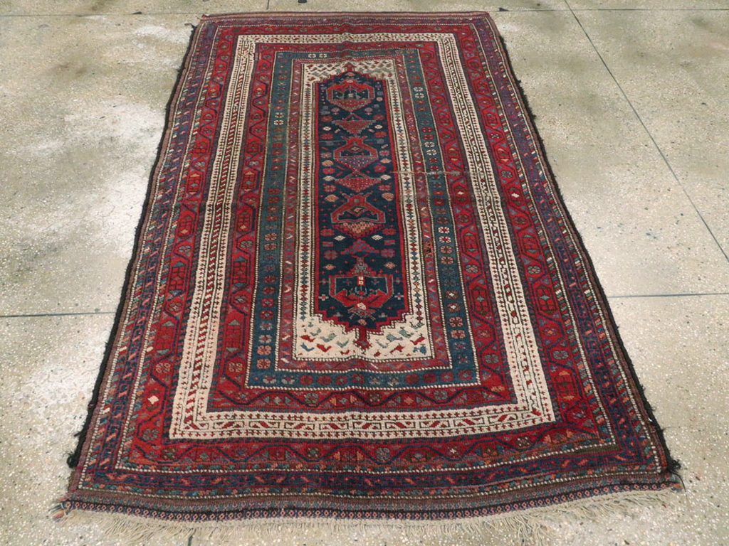 Antique Persian Kurdish Rug, No.25472 - Gss