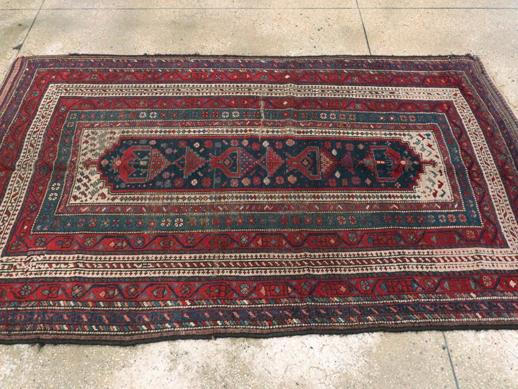 Antique Persian Kurdish Rug, No.25472 - Gss