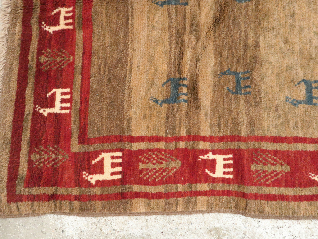 Vintage Persian Gabbeh Rug, No.25475 - Gss