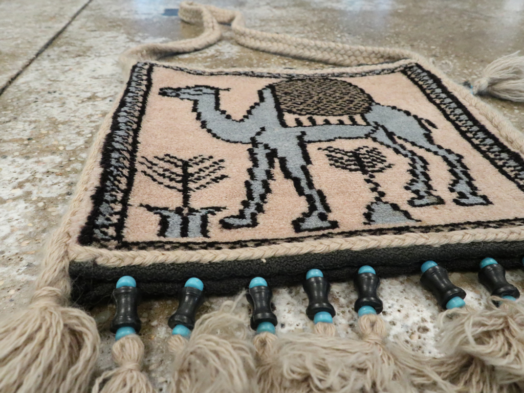 Vintage Persian Qashqai Tribal Shoulder Bag, No.25481 - Gss