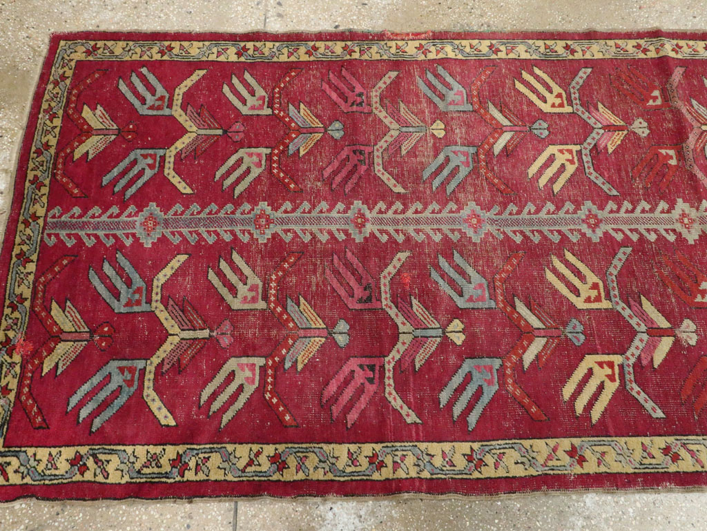 Antique Turkish Ghiordes Runner, No.25486 - Gss