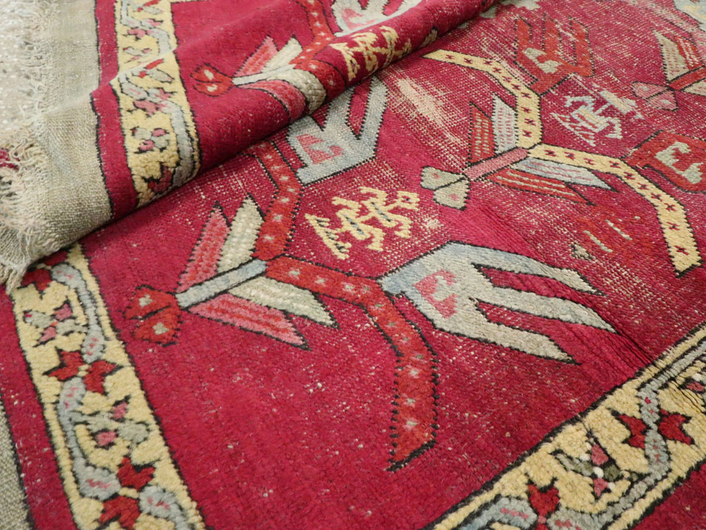 Antique Turkish Ghiordes Runner, No.25486 - Gss