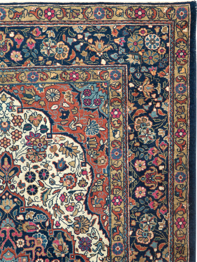Antique Persian Kashan Rug, No.25501 - Gss
