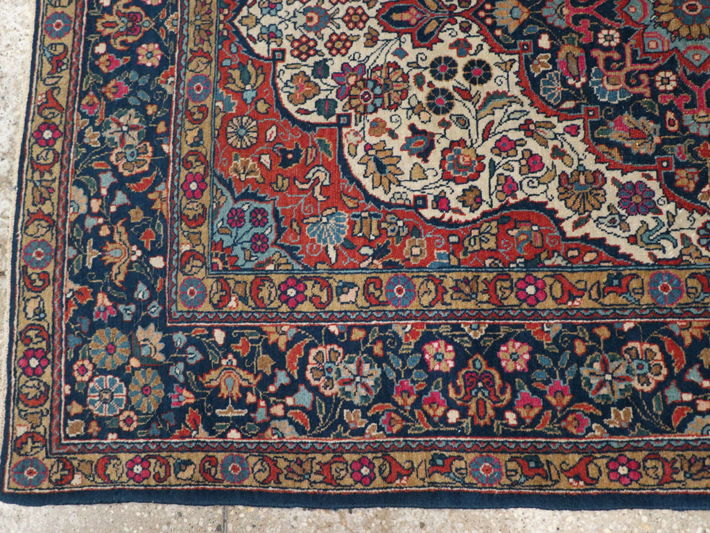 Antique Persian Kashan Rug, No.25501 - Gss